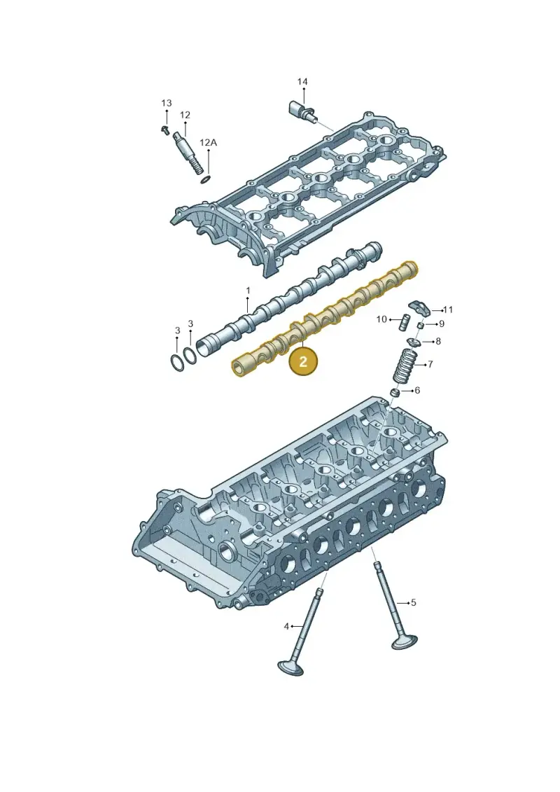07K109102C — Volkswagen Beetle (2016-2019) diagram 474109350, position 2