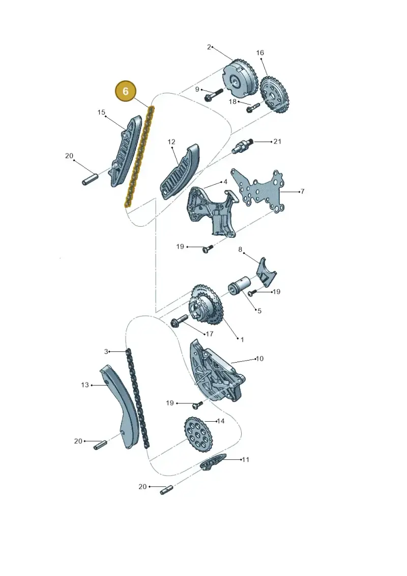 07K109231A — Volkswagen New Beetle             06> (2005-) diagram 449109550, position 6