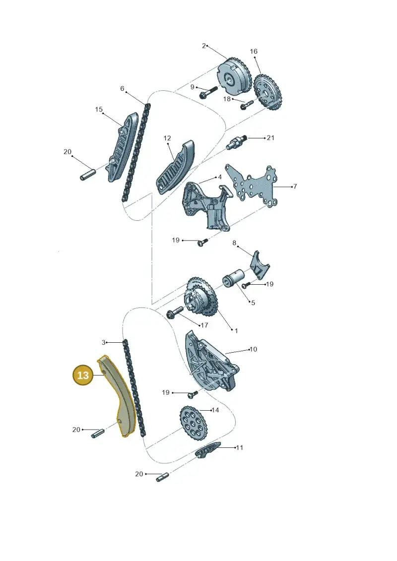 07K109513D — Volkswagen New Beetle             06> (2005-) diagram 449109550, position 13