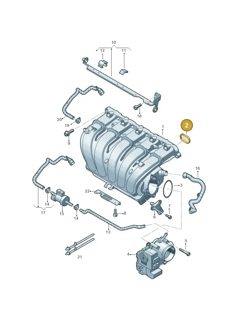 07K129717A — Volkswagen Beetle (2016-2019) diagram 691133600, position 2