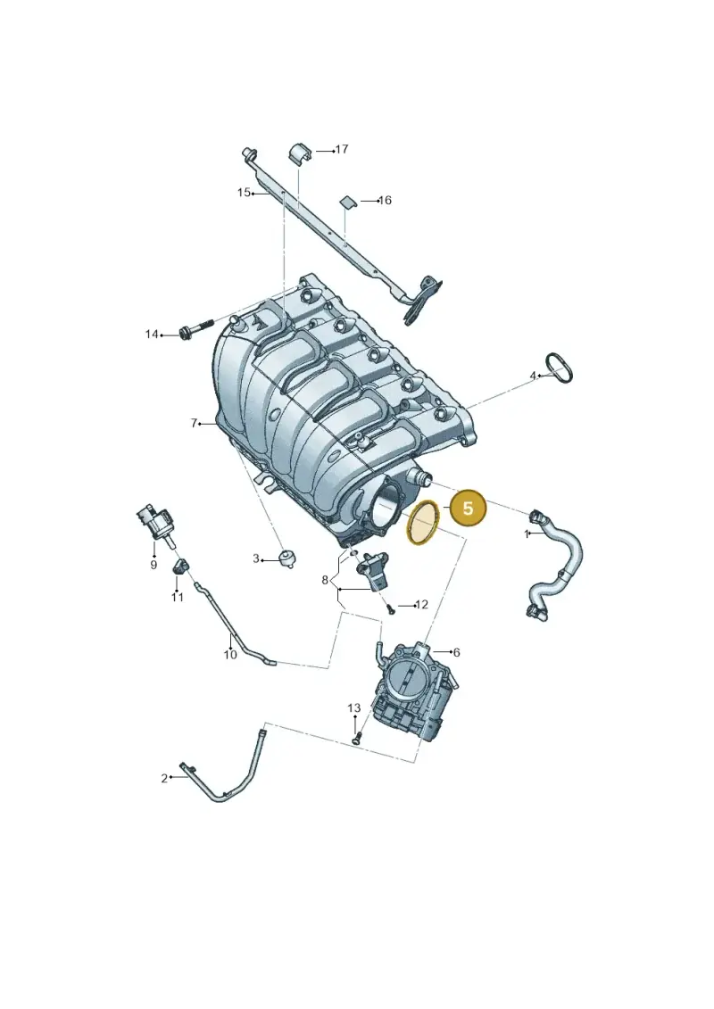 07K129748A — Volkswagen New Beetle             06> (2005-) diagram 449133350, position 5