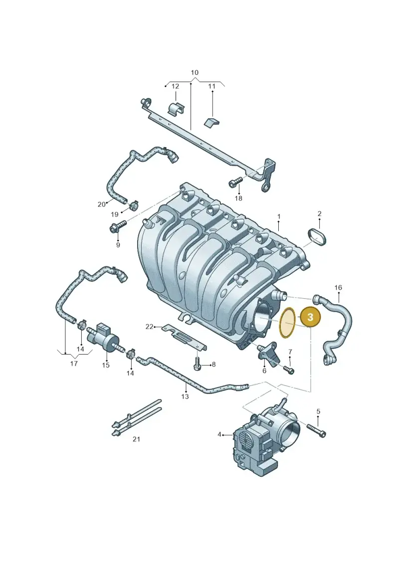 07K129748A — Volkswagen Beetle (2016-2019) diagram 691133600, position 3