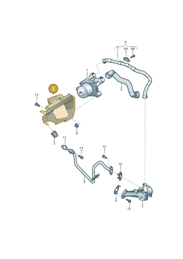07K133229F — Volkswagen Jetta (2014-2017) diagram 691131100, position 2
