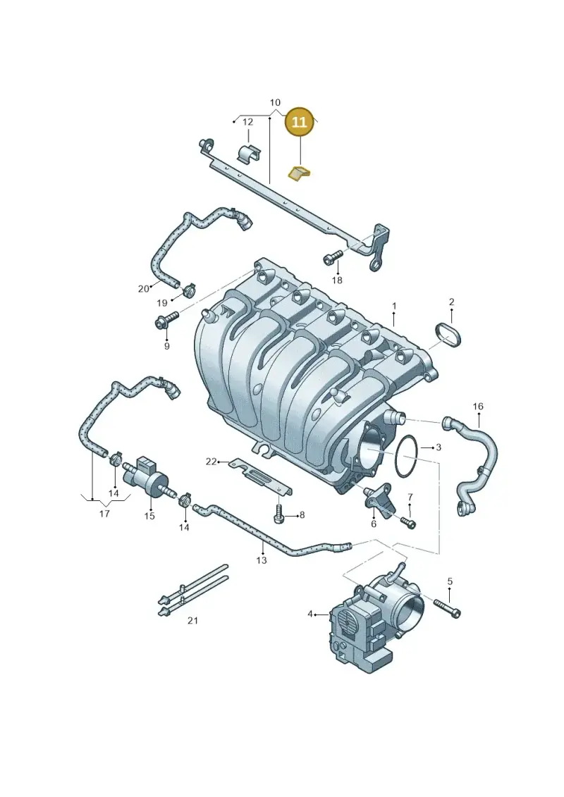 07K133567 — Volkswagen Beetle (2016-2019) diagram 691133600, position 11