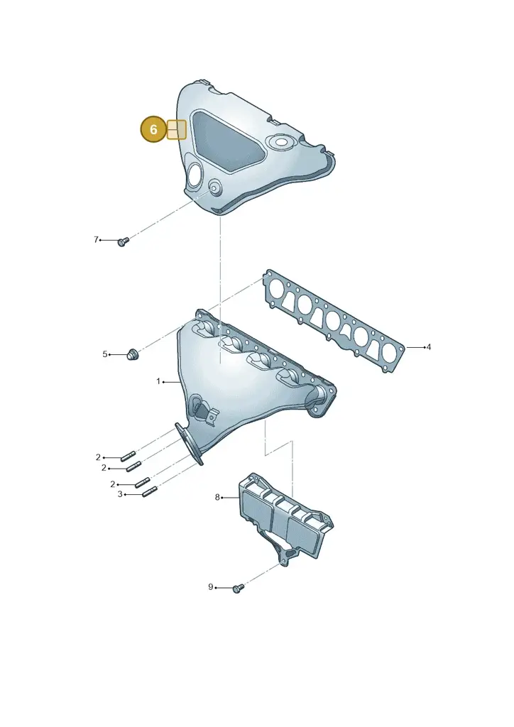 07K253041H — Volkswagen Beetle (2016-2019) diagram 685253150, position 6
