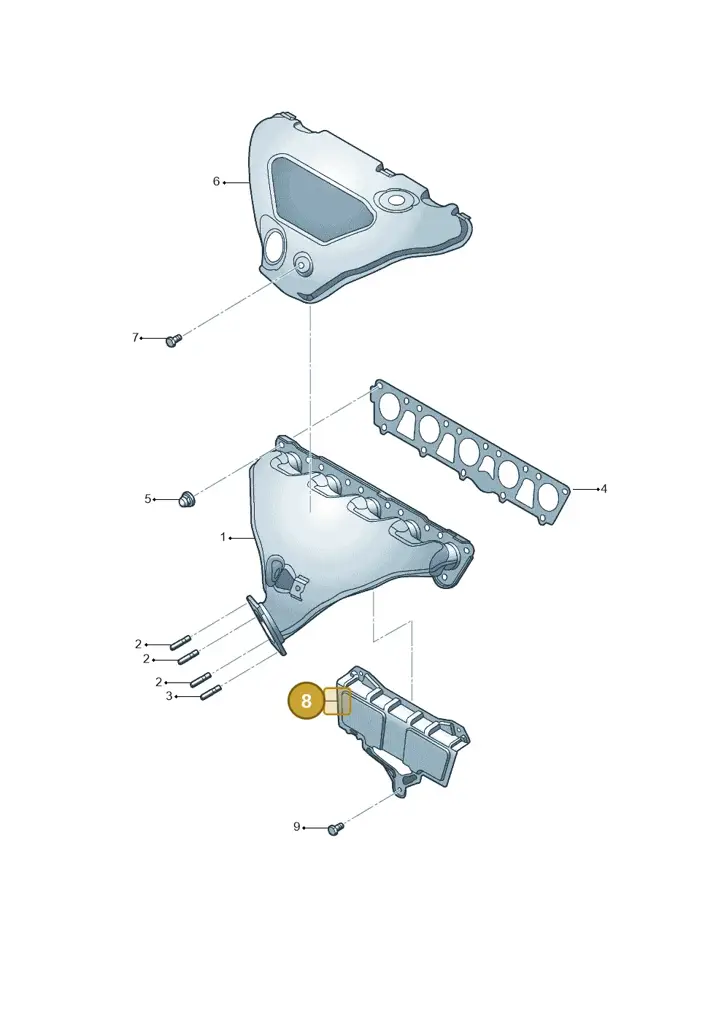07K253046A — Volkswagen Beetle (2016-2019) diagram 685253150, position 8