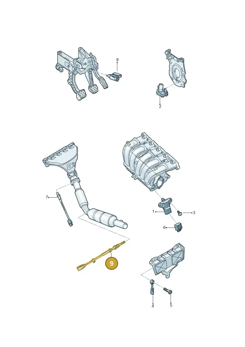 07K906081 — Volkswagen Jetta (2008-2011) diagram 684906300, position 9