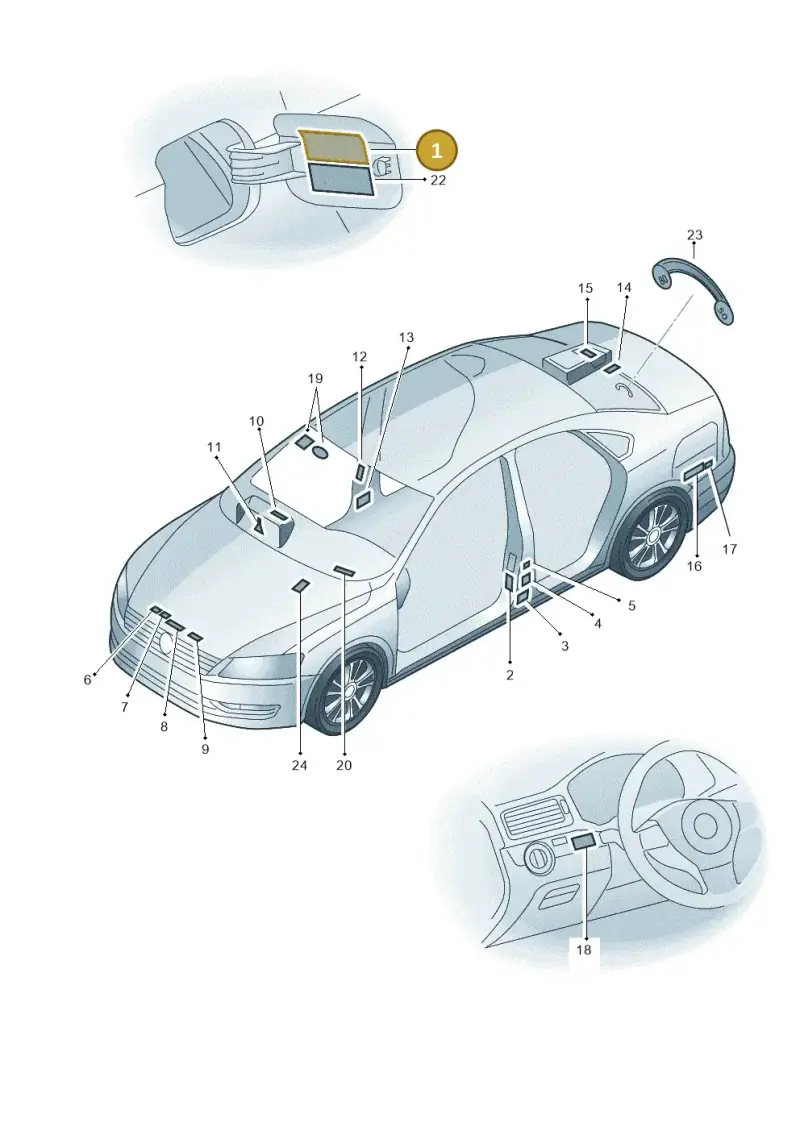 07Z010621E — Volkswagen New Passat (2011-2015) diagram 691010000, position 1
