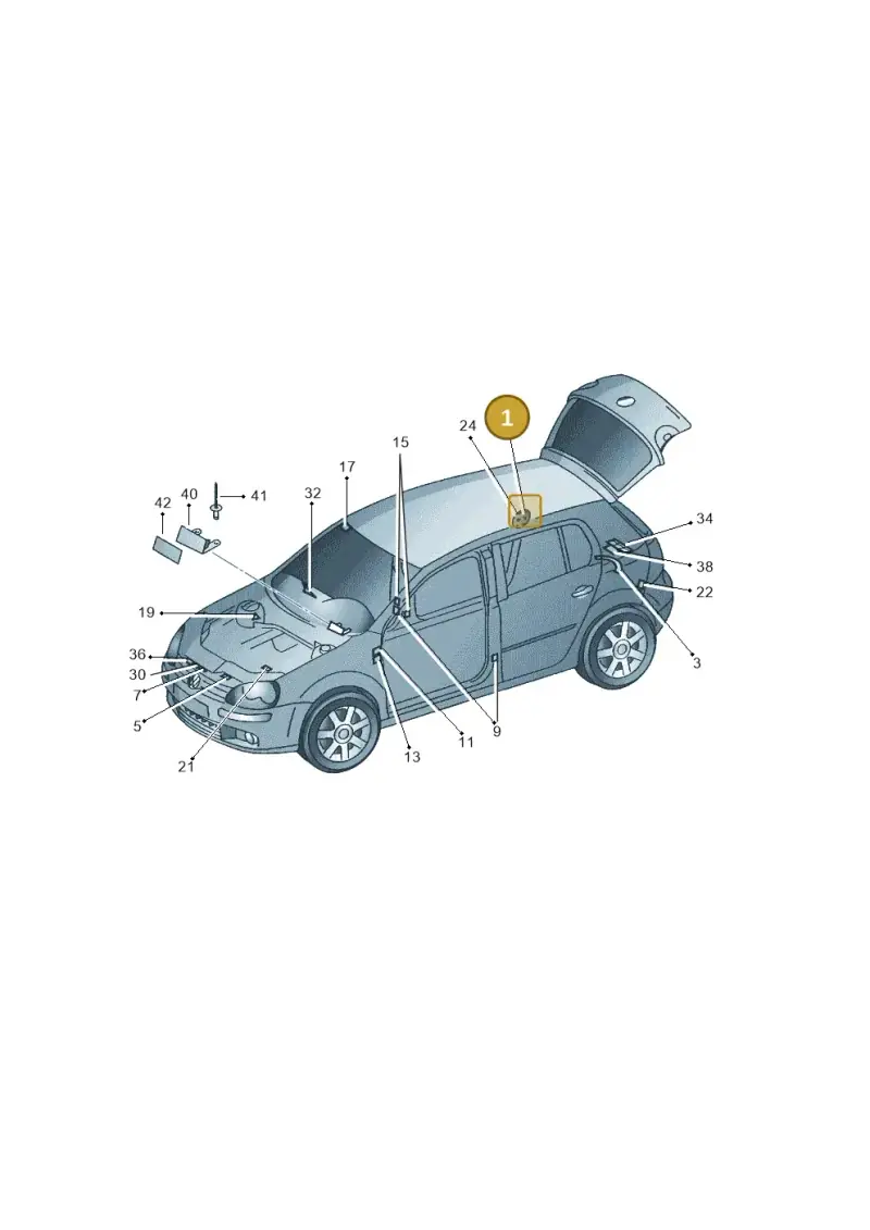 07Z010621E — Volkswagen Golf (2011-2013) diagram 420010000, position 1