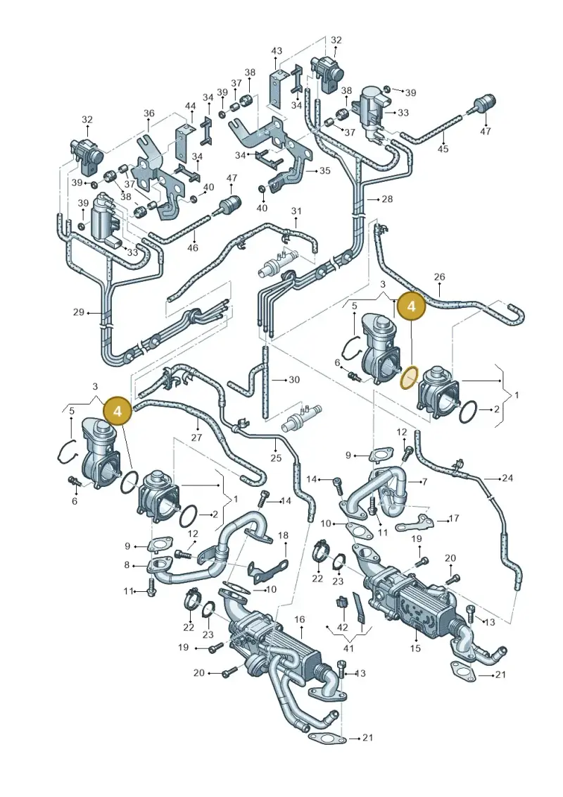 07Z129646A — Volkswagen Phaeton (lang) (2003-2006) diagram 258131700, position 4