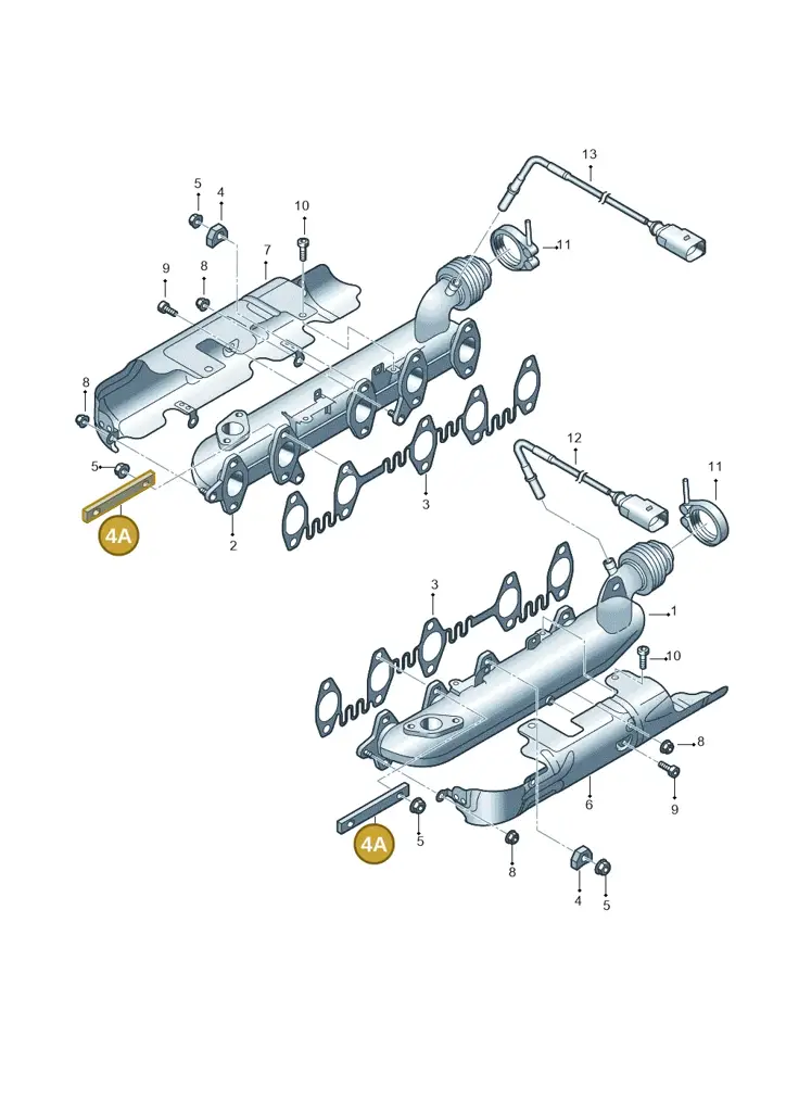 07Z253183 — Volkswagen Touareg 08> (2007-) diagram 274253400, position 4A