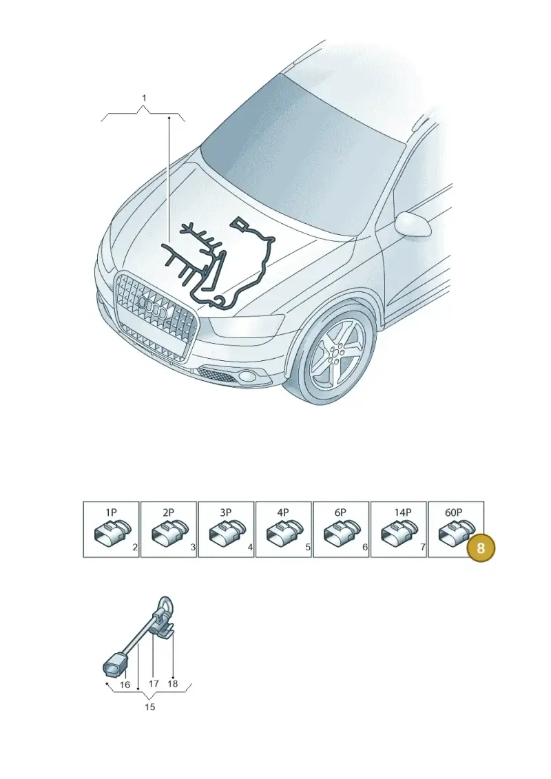 07Z906379A — Audi Q3 (2014-2019) diagram 728971050, position 8