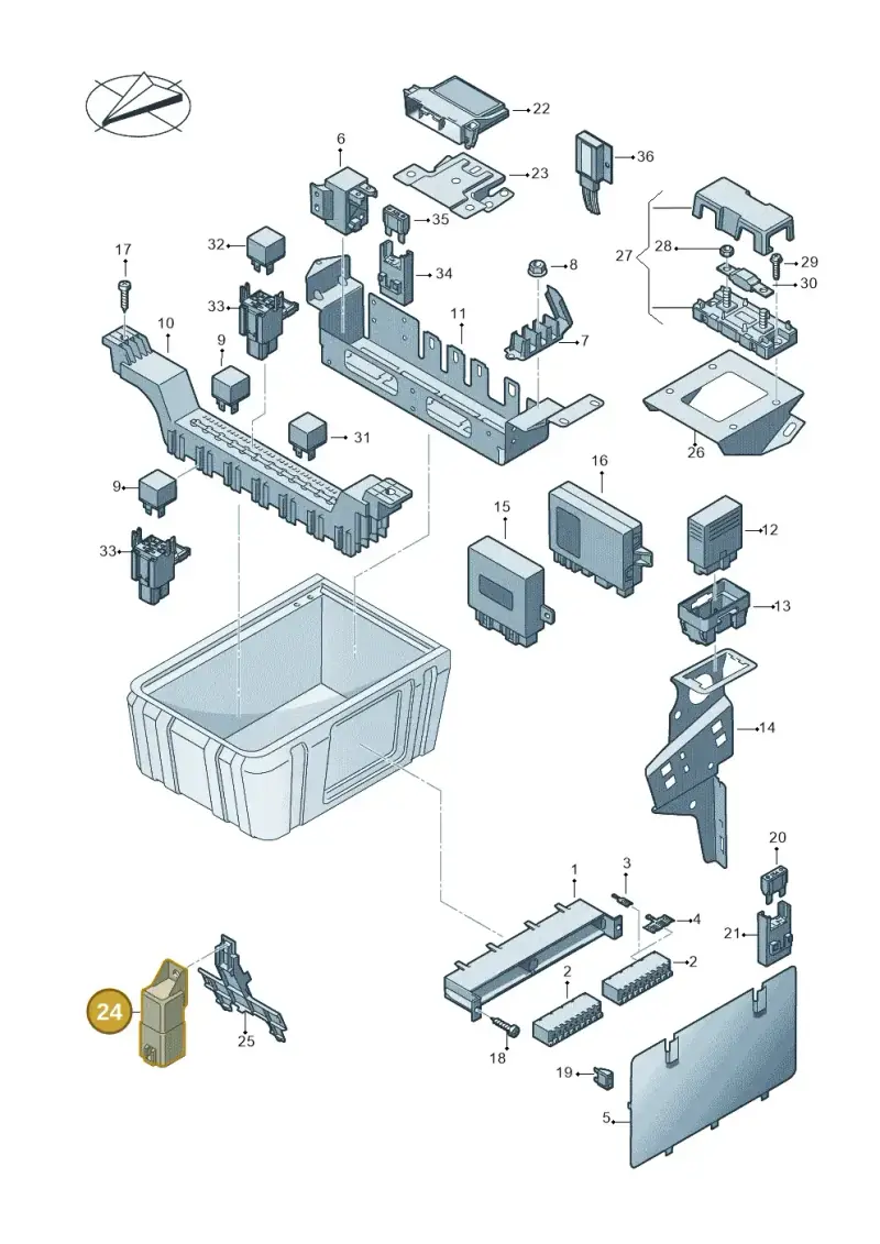 07Z907281 — Volkswagen Crafter 35 panel (2011-2016) diagram 722000010, position 24