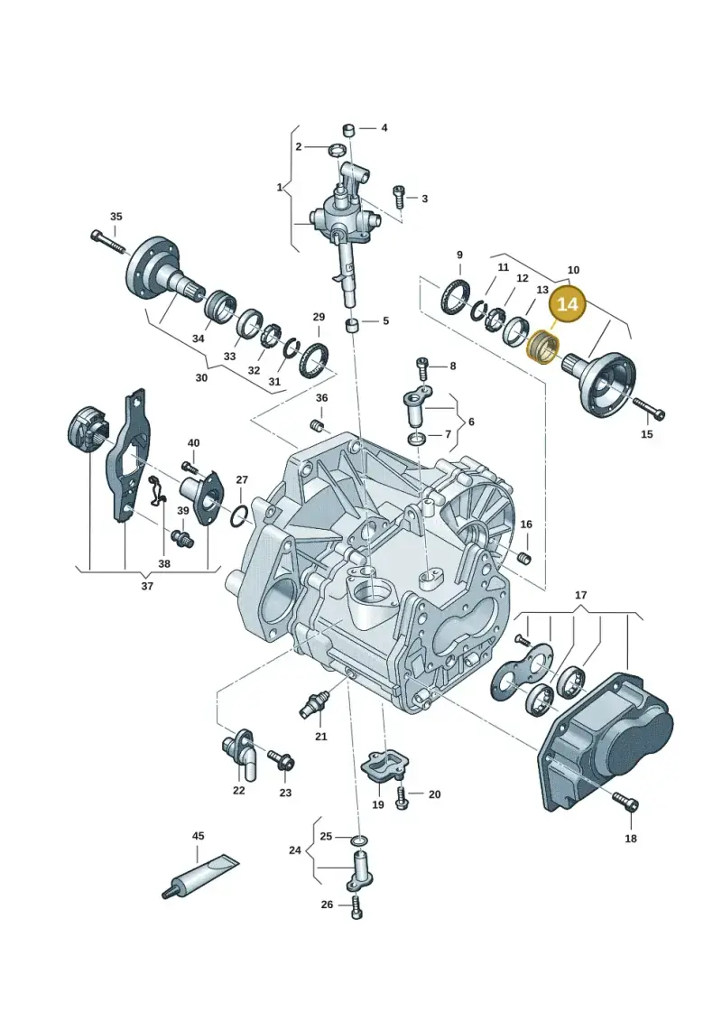 084409379 — Volkswagen Taigo (2021-2024) diagram 2f0301120, position 14