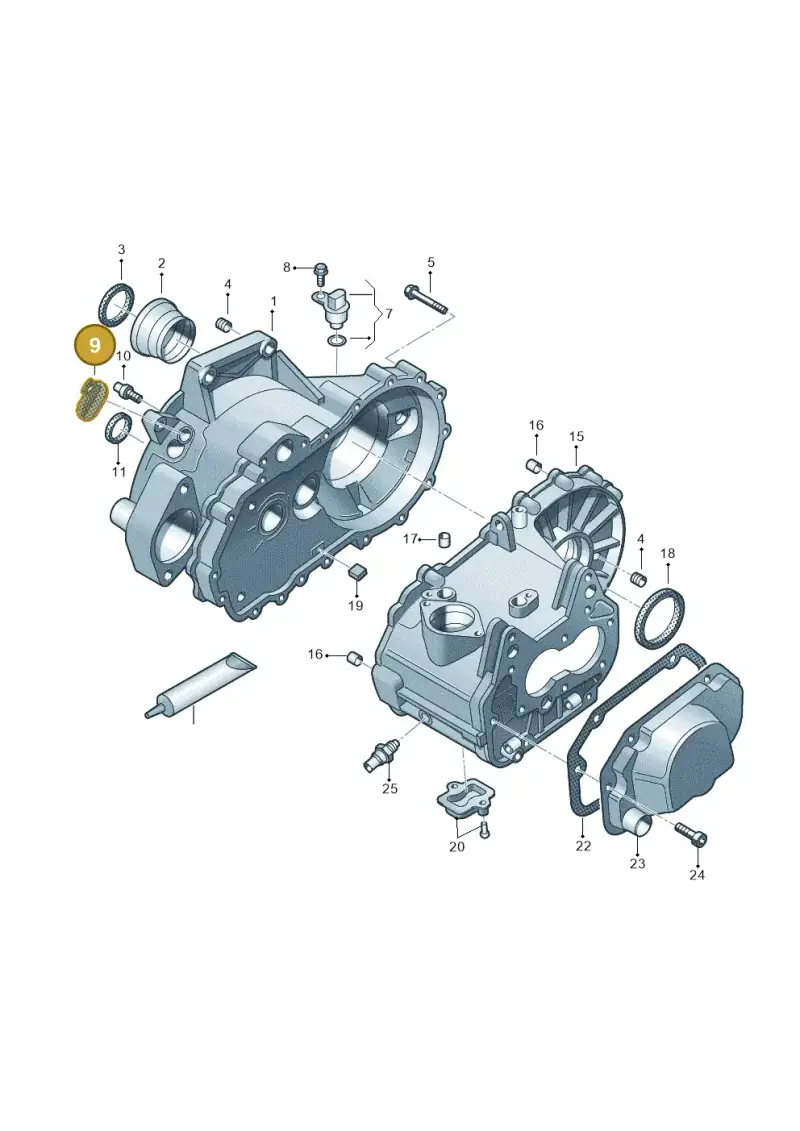 085301115A — Volkswagen Jetta 1.6 (2014-2018) diagram 225301330, position 9