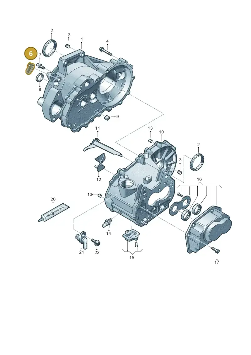 085301115A — Volkswagen Beetle (2016-2019) diagram 729301370, position 6