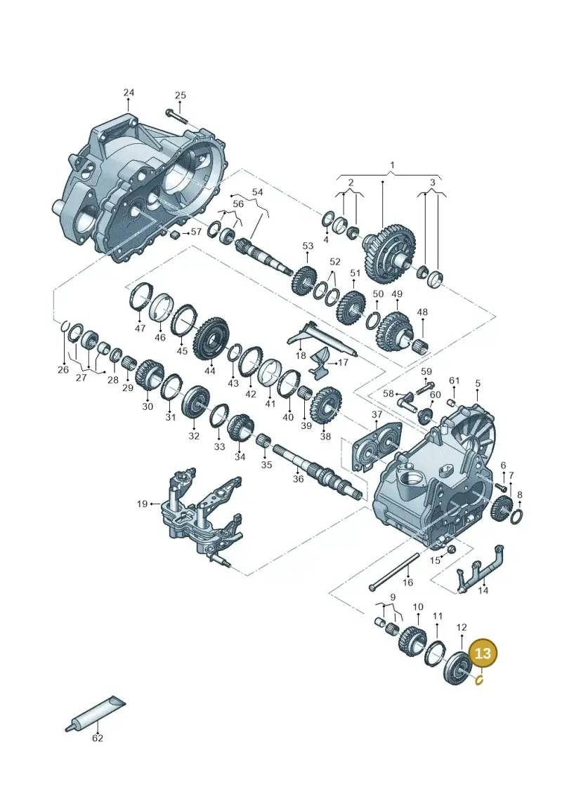 085311187 — Volkswagen Golf 2.0 BlueMotion (2019-2024) diagram 827305060, position 13