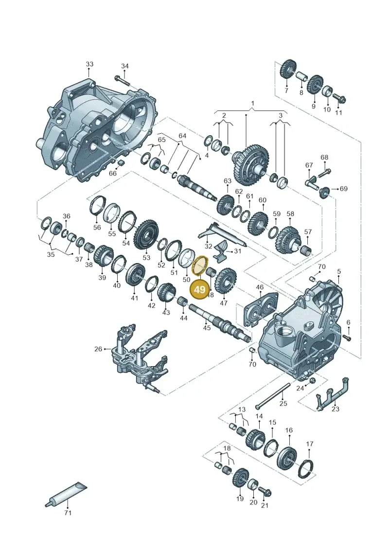 085311277B — Volkswagen Taigo (2021-2024) diagram 827310030, position 49