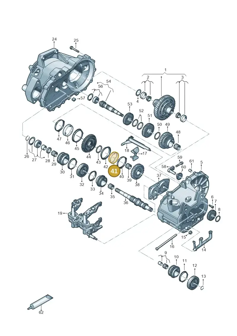085311279B — Volkswagen Golf 2.0 BlueMotion (2019-2024) diagram 827305060, position 41
