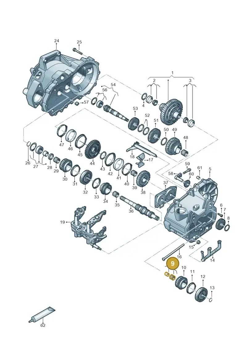 085311431J — Volkswagen Golf 2.0 BlueMotion (2019-2024) diagram 827305060, position 9