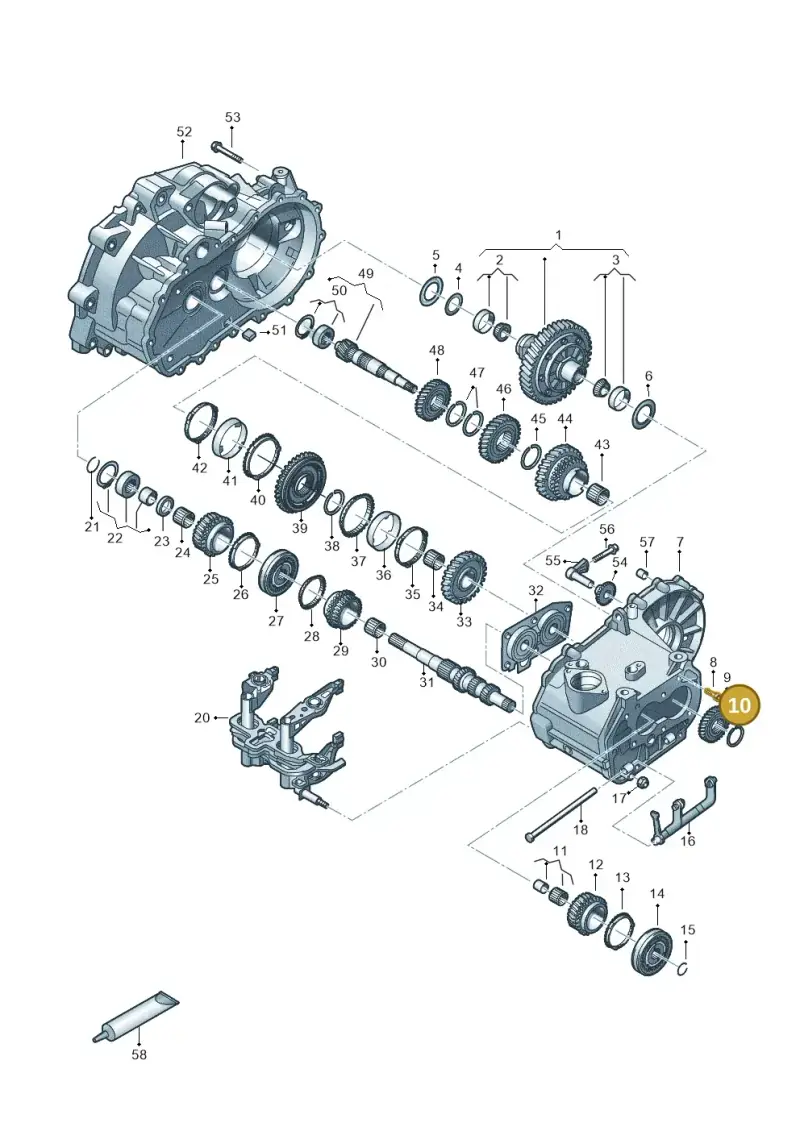 085398008 — Volkswagen Up! 1.0 BlueMotion (2016-2023) diagram 892305120, position 10