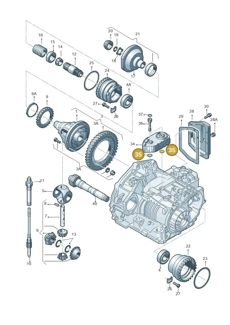089409069 — Volkswagen Jetta/Wagon (2002-2006) diagram 266409500, position 35