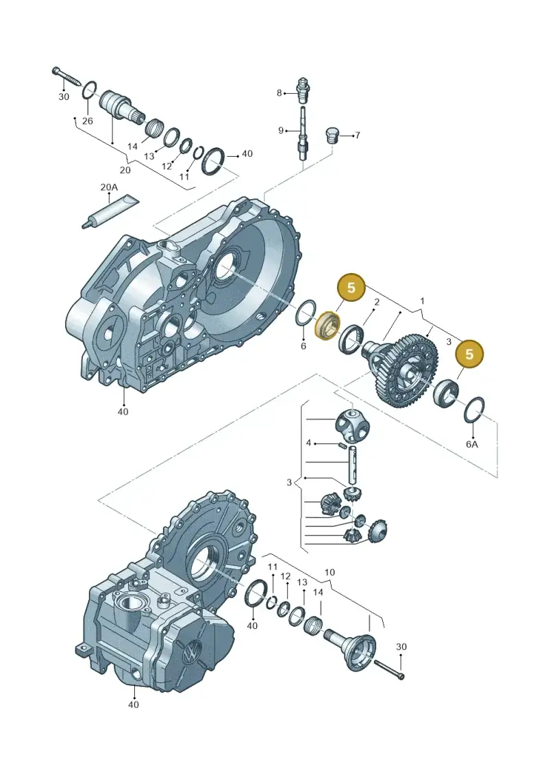 091517185D — Volkswagen Transp. caravelle (2009-2011) diagram 410409100, position 5