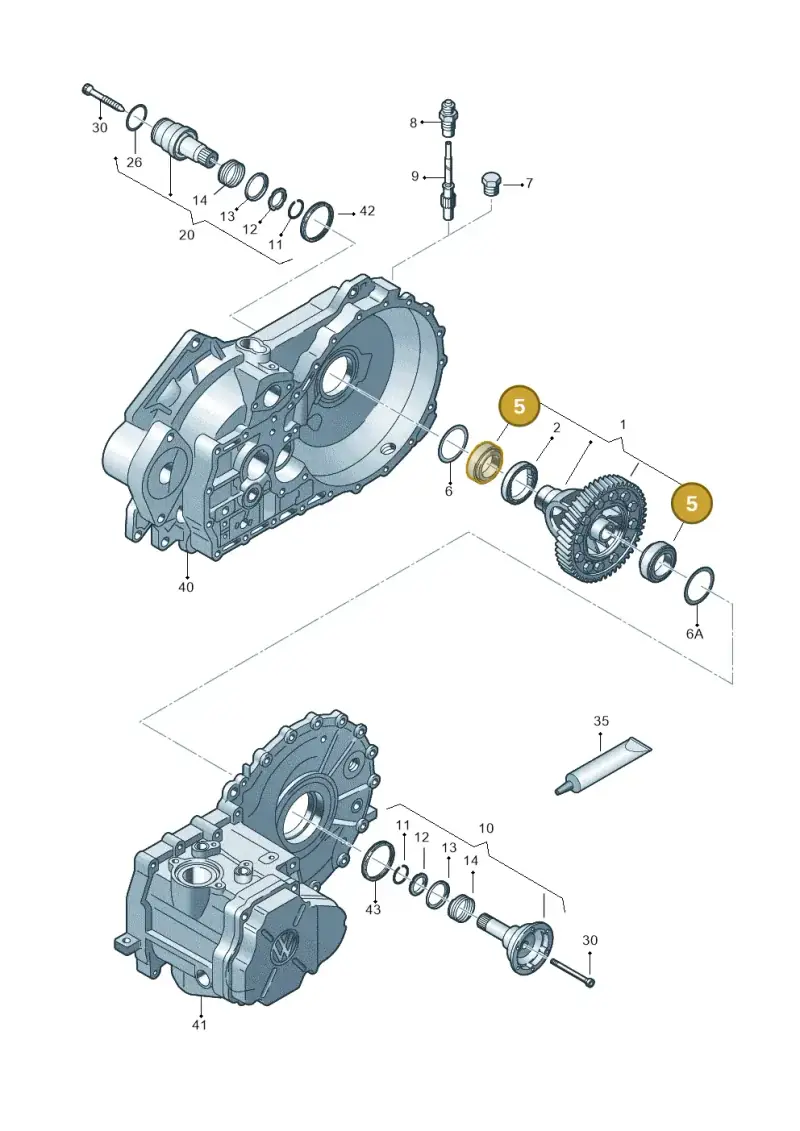 091517185D — Volkswagen Transp. caravelle (2011-2015) diagram 731409100, position 5