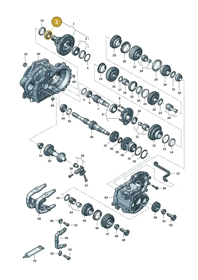 091517185D — Volkswagen Transport. multivan (2019-2024) diagram 7ep300806, position 2