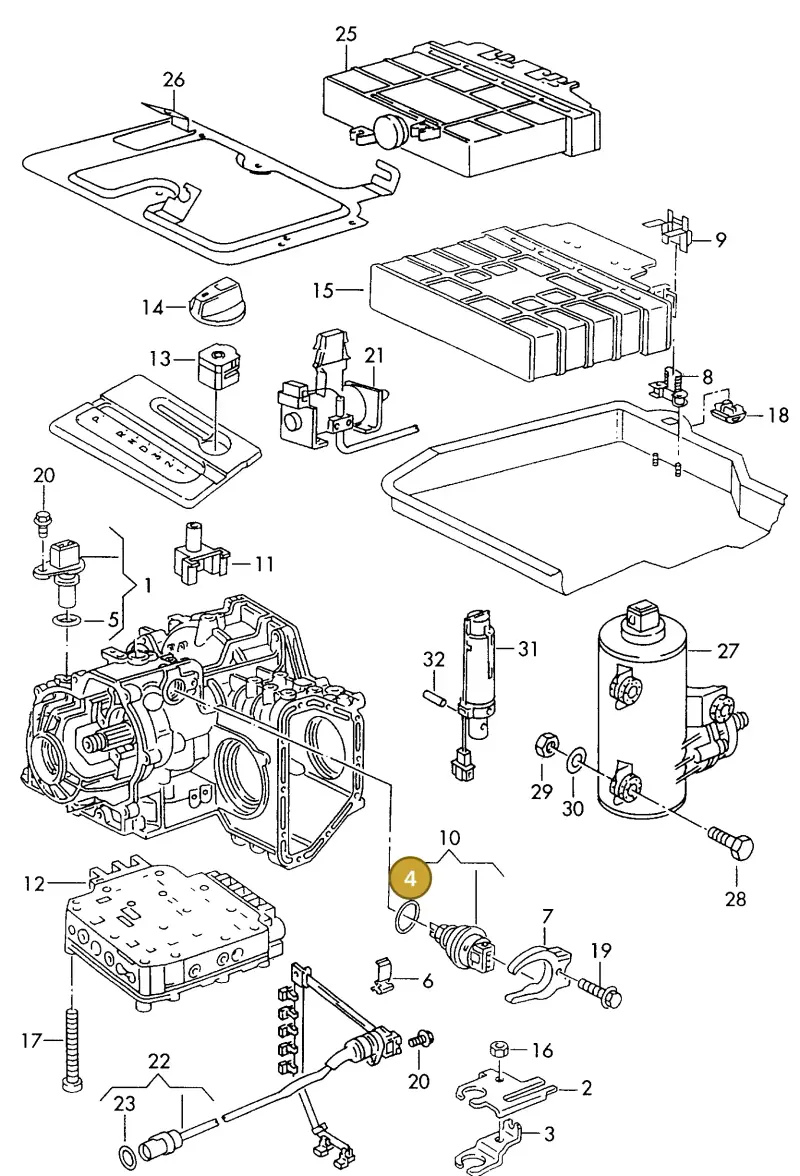 095321529 — Volkswagen POLO CLASSIC           06> (2005-) diagram 121927500, position 4