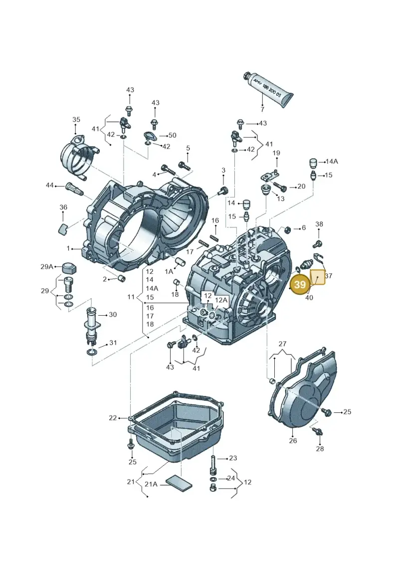 095321529 — Volkswagen SHARAN/4MOTION (2005-) diagram 245321500, position 39