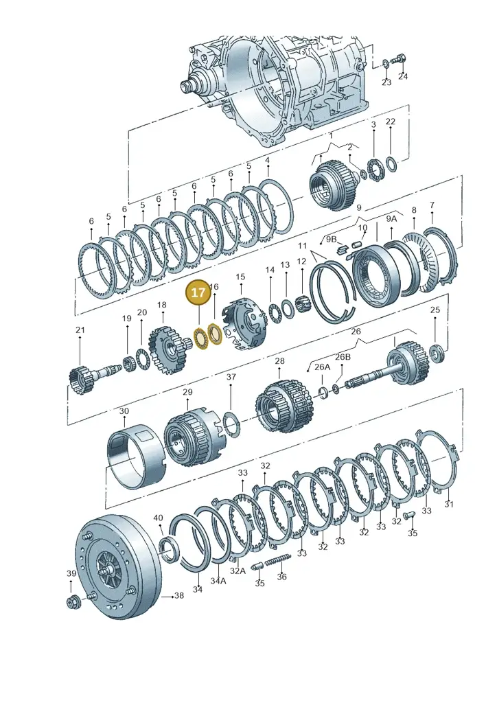 095323708 — Volkswagen New Beetle 06> (2005-) diagram 220323500, position 17