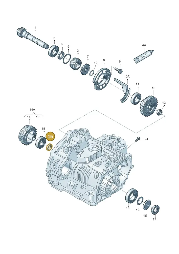 095323710 — Volkswagen New Beetle 06> (2005-) diagram 203323700, position 15