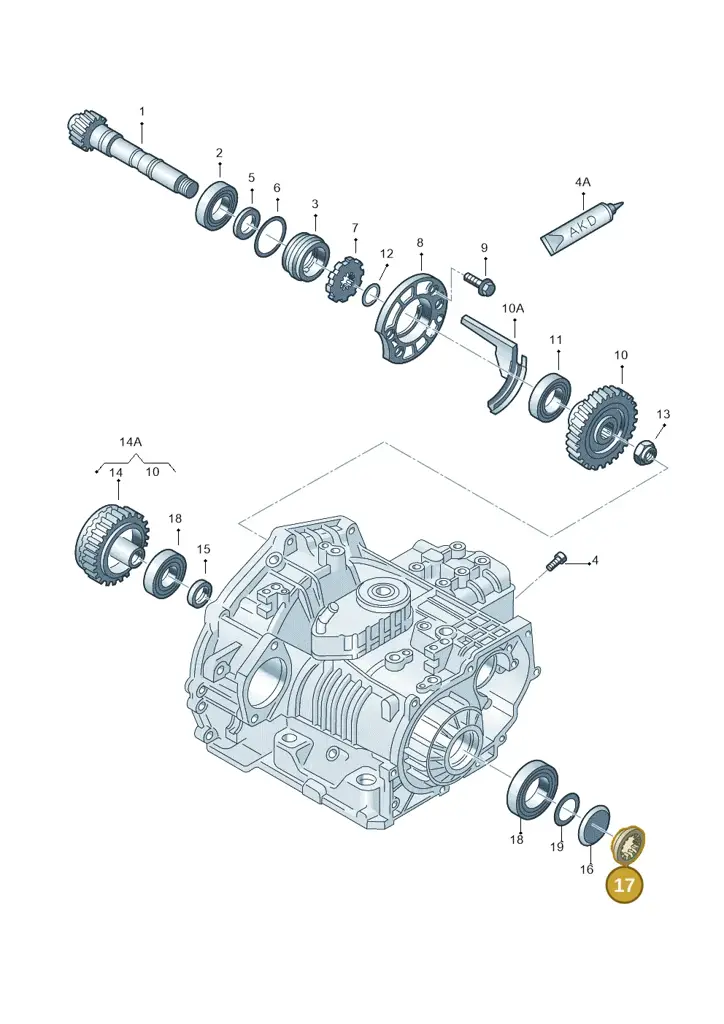 095323899 — Volkswagen New Beetle 06> (2005-) diagram 203323700, position 17