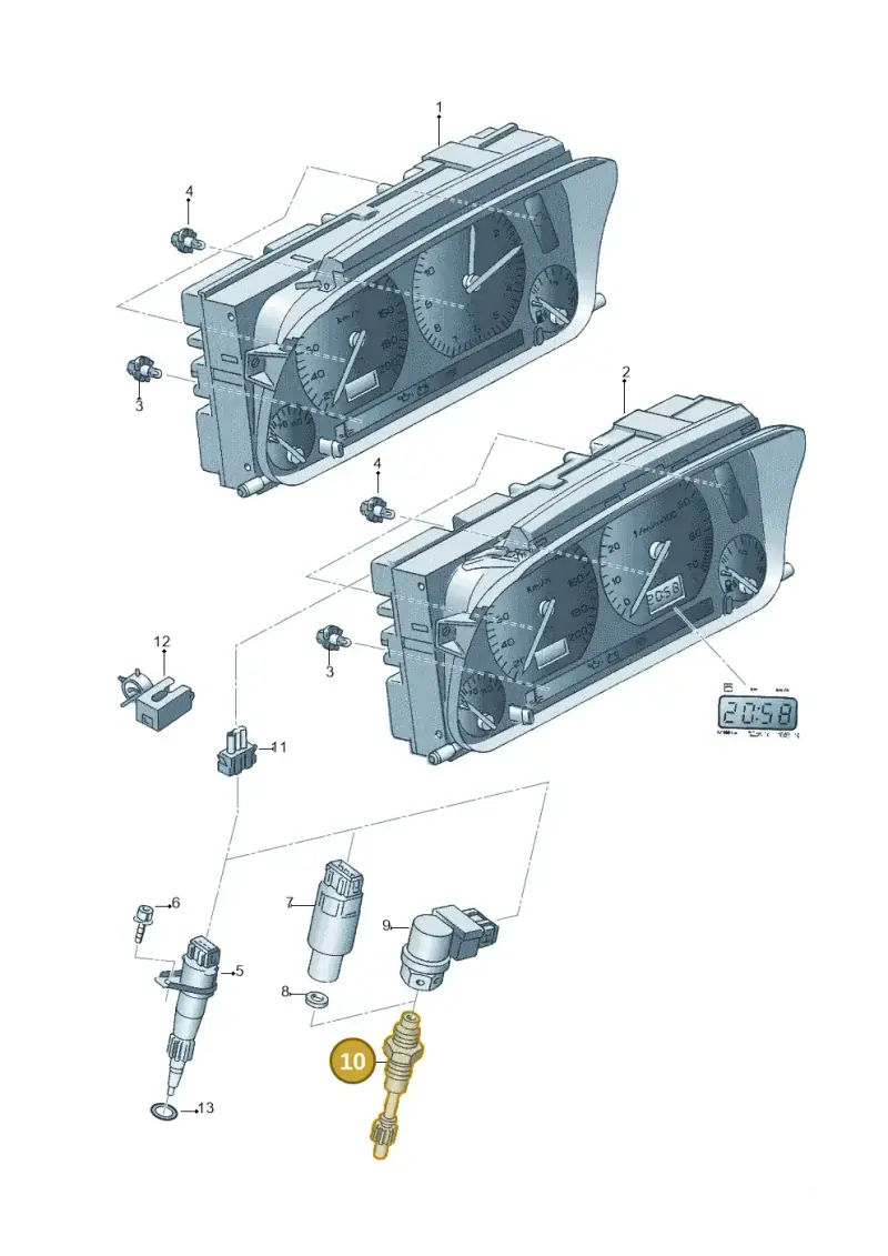 095409197A — Volkswagen GOLF CABRIO (2002-2002) diagram 143919000, position 10