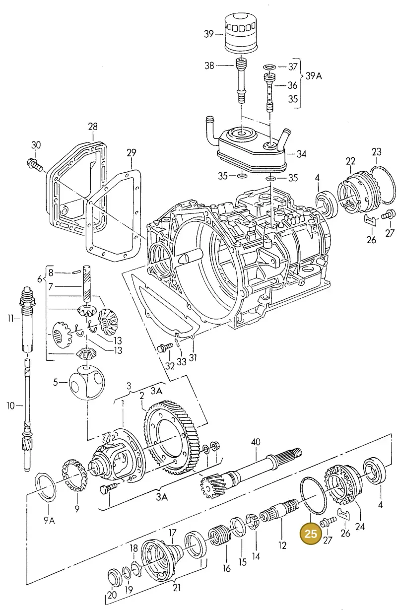 095409259 — Volkswagen Corrado (1989-1995) diagram 076100000, position 25