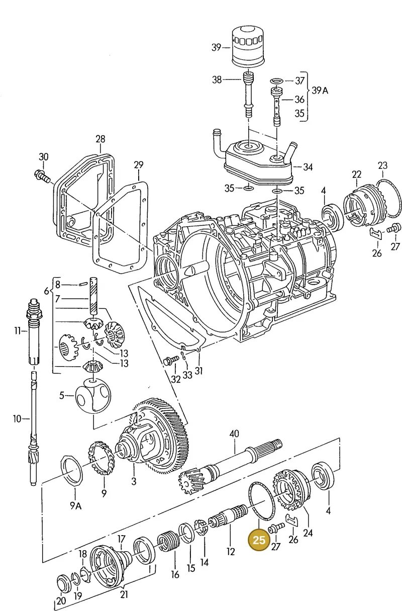 095409259 — Volkswagen Passat (1989-1991) diagram 084072000, position 25