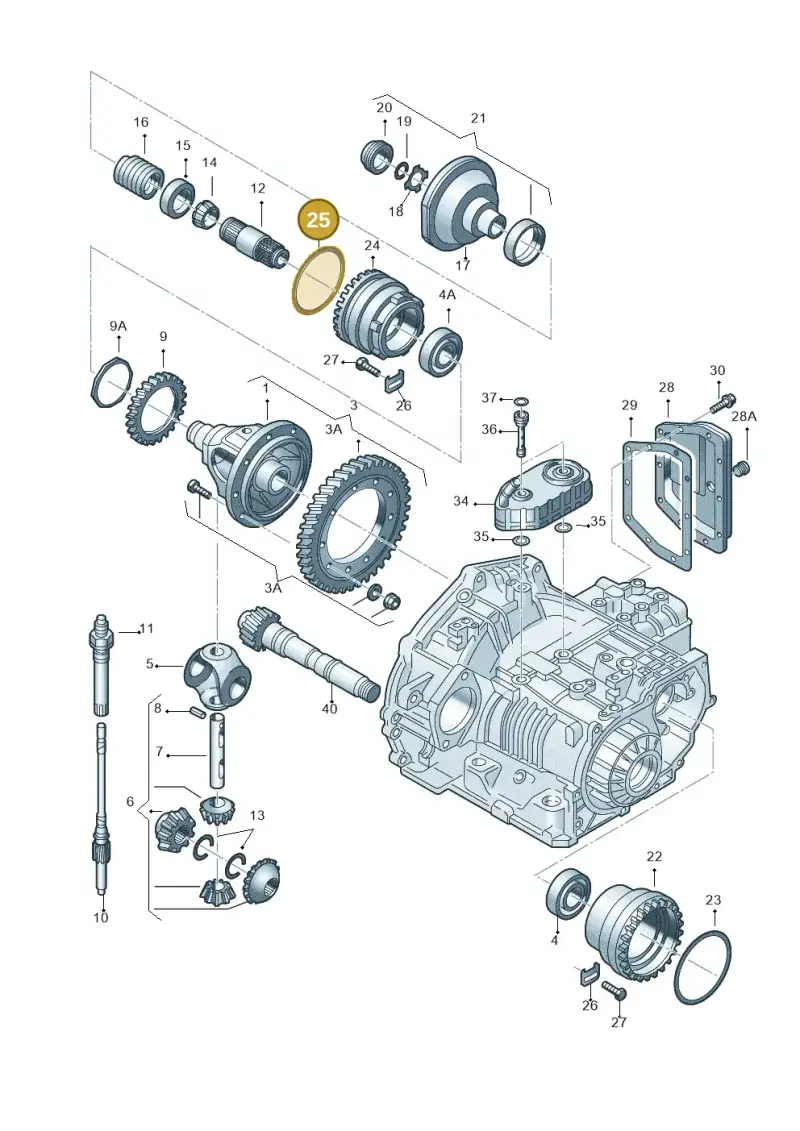 095409259 — Volkswagen Jetta/Wagon (2002-2006) diagram 266409500, position 25