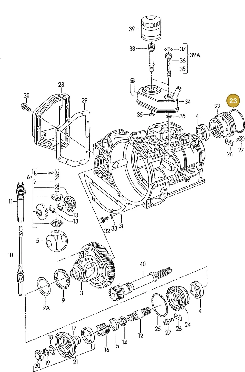 095409528 — Volkswagen Passat (1989-1991) diagram 084072000, position 23