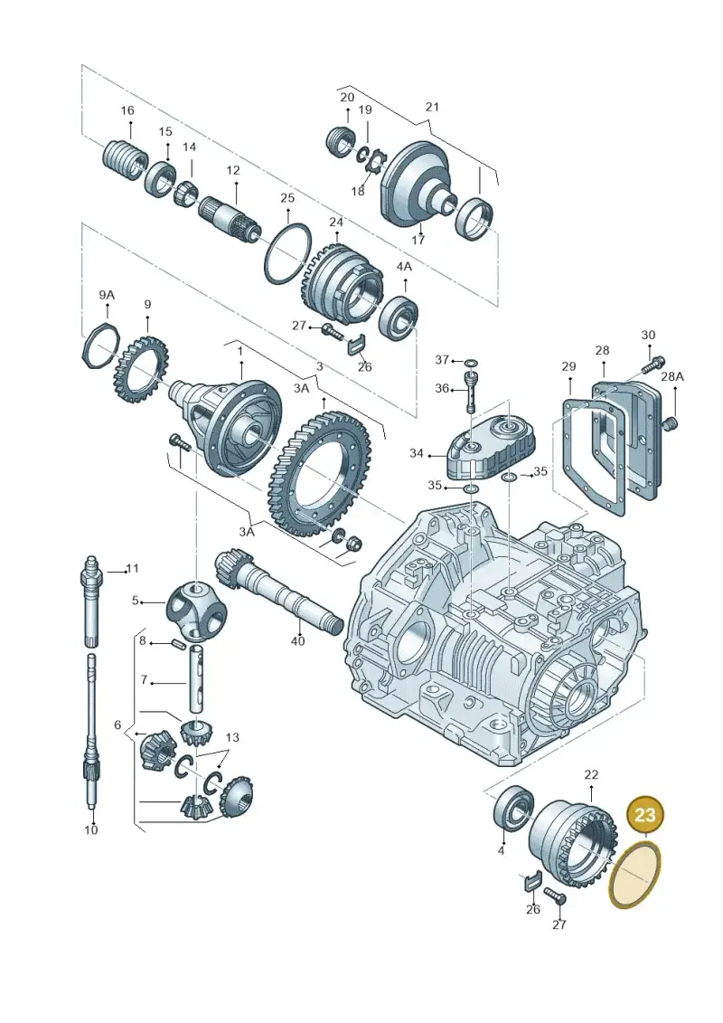 095409528 — Volkswagen Jetta/Wagon (2002-2006) diagram 266409500, position 23