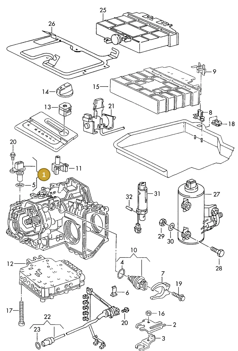 095927321C — Volkswagen POLO CLASSIC           06> (2005-) diagram 121927500, position 1
