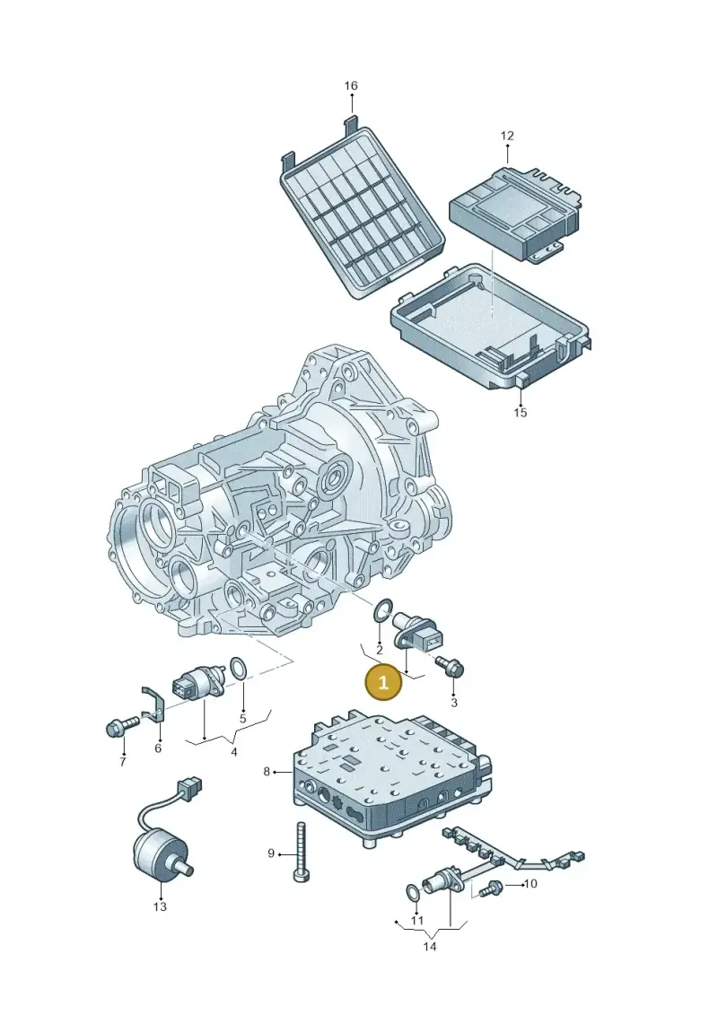 095927321C — Volkswagen PASSAT/4MOTION/W8 (2002-2005) diagram 156927500, position 1