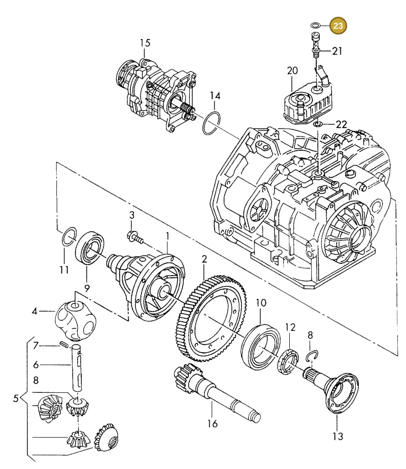 096409069A — Volkswagen SHARAN/SYNCRO (1995-2000) diagram 162409550, position 23