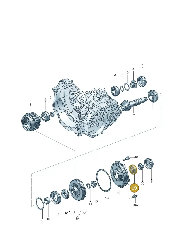 097409251C — Volkswagen PASSAT/4MOTION/W8 (2002-2005) diagram 118323700, position 19
