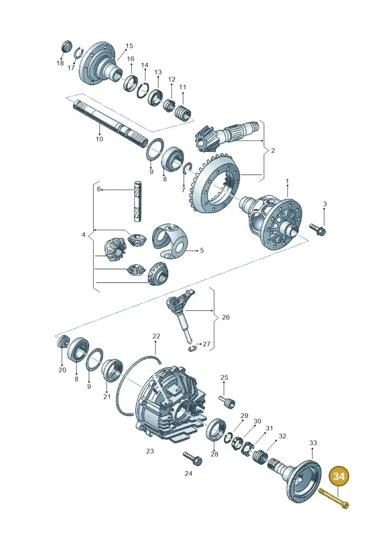 097409359 — Volkswagen PASSAT/4MOTION/W8 (2002-2005) diagram 218409500, position 34