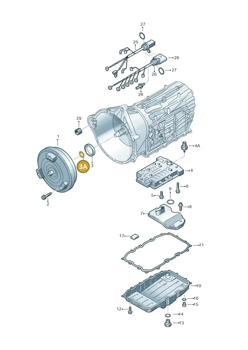 09D321181D — Volkswagen Touareg                08> (2007-) diagram 274321600, position 3A