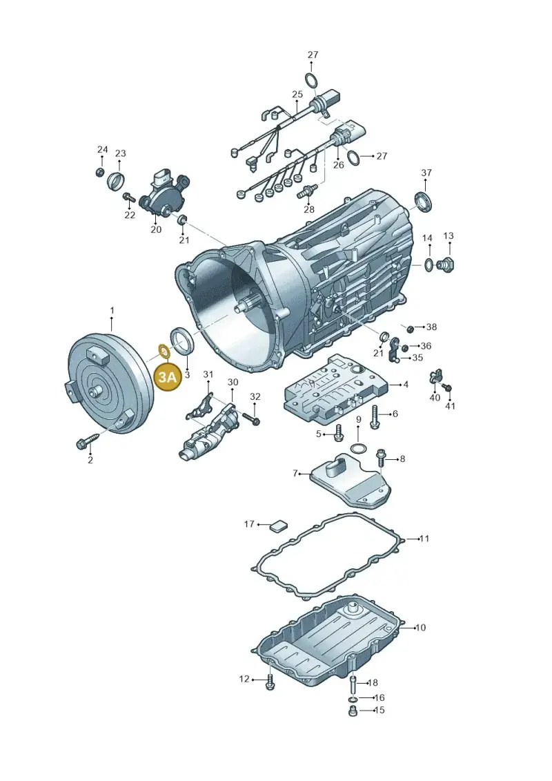 09D321181D — Volkswagen Touareg BlueMotion (2014-2018) diagram 693321600, position 3A