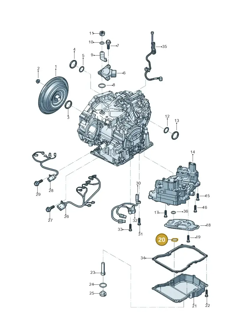 09D321368 — Volkswagen Beetle (2016-2019) diagram 496300251, position 20