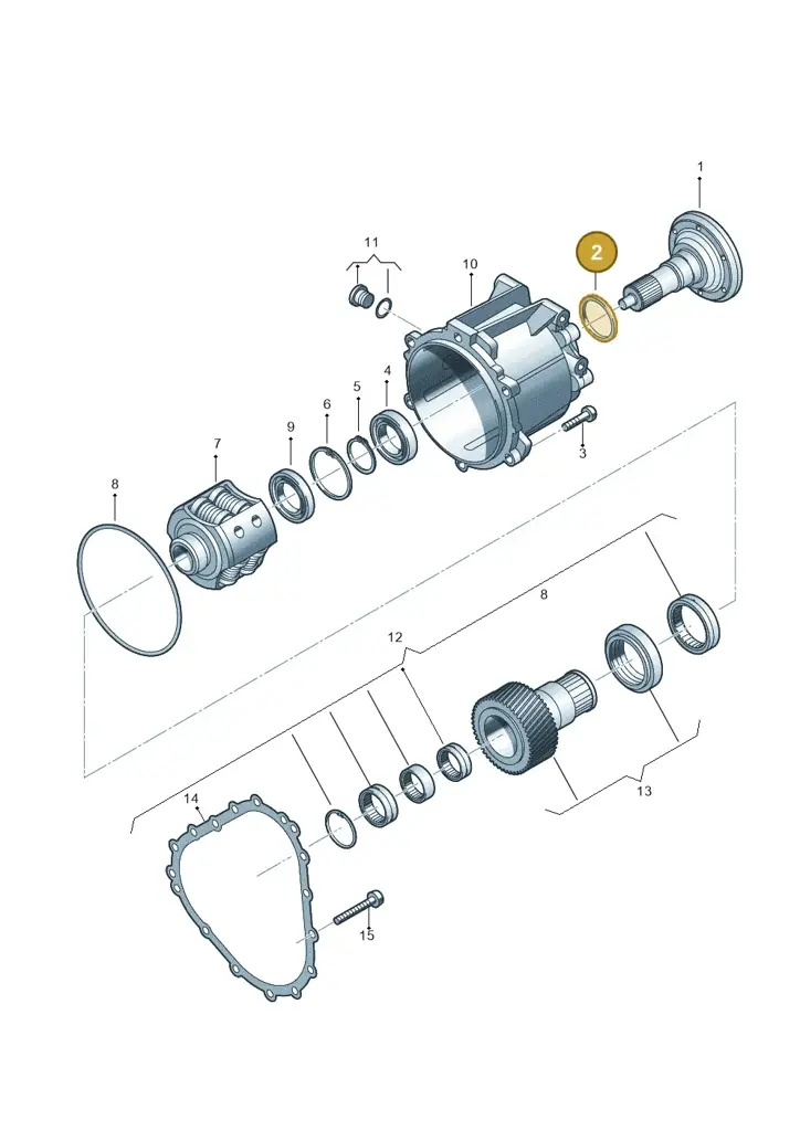 09E409399 — Volkswagen Phaeton 4motion (2010-2016) diagram 258409980, position 2