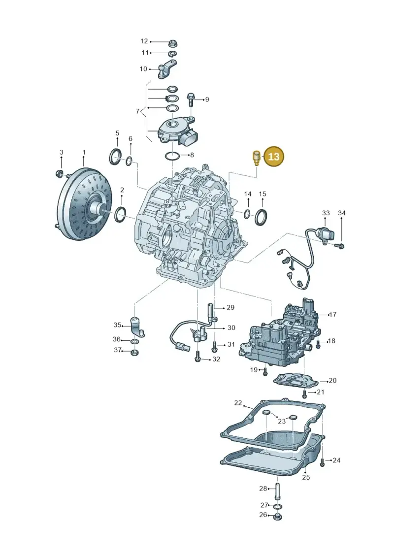 09G301469A — Volkswagen Arteon (2017-2023) diagram 806300820, position 13
